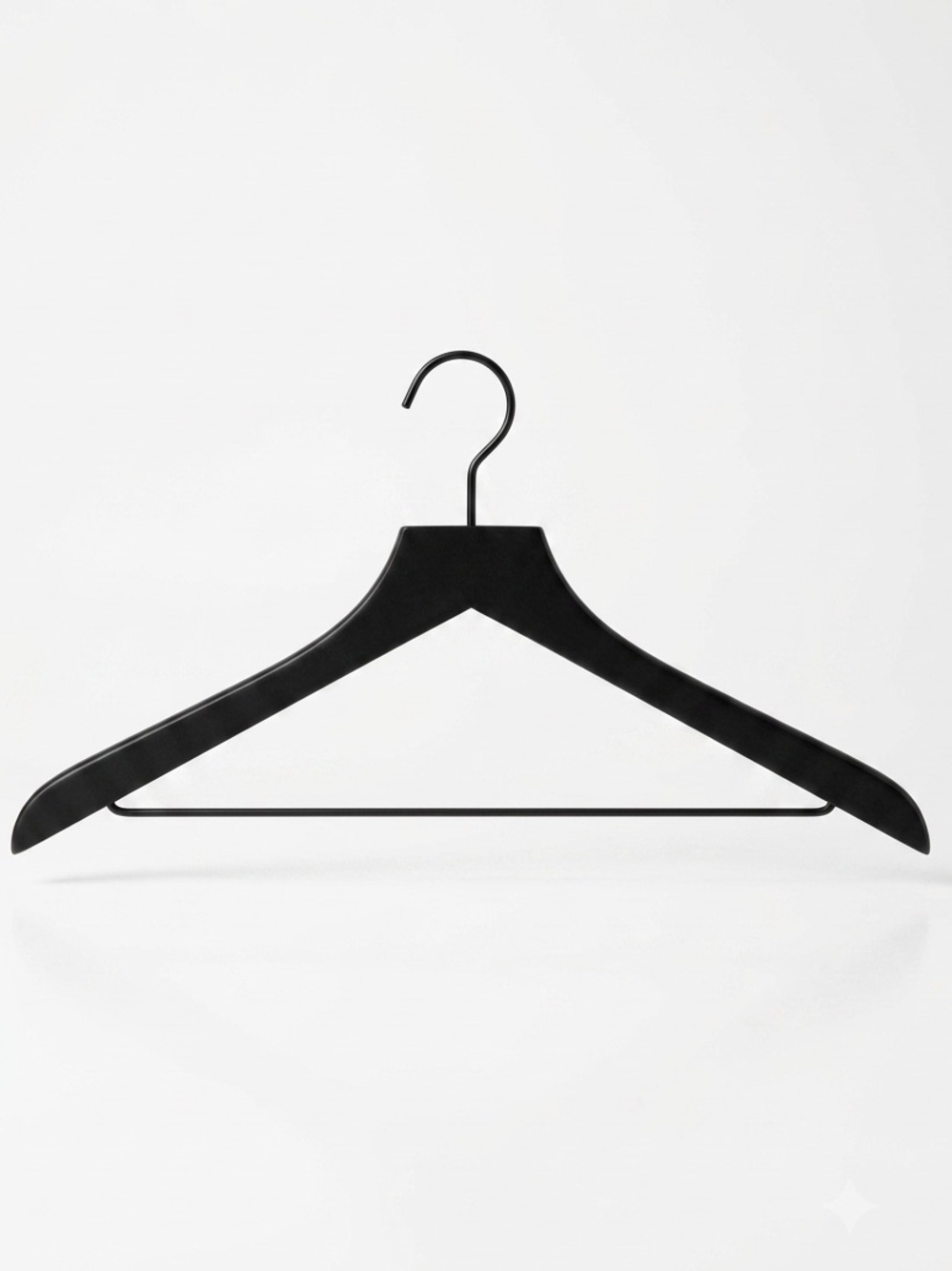 Set of 10 Made by Design Black Wood & Metal Suit Hangers Target Minimalist